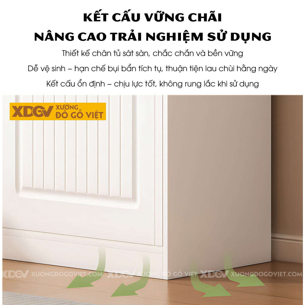 Tủ Áo Cao Su Trắng Cửa Lùa Kết Hợp Bàn Trang Điểm Tiện Lợi