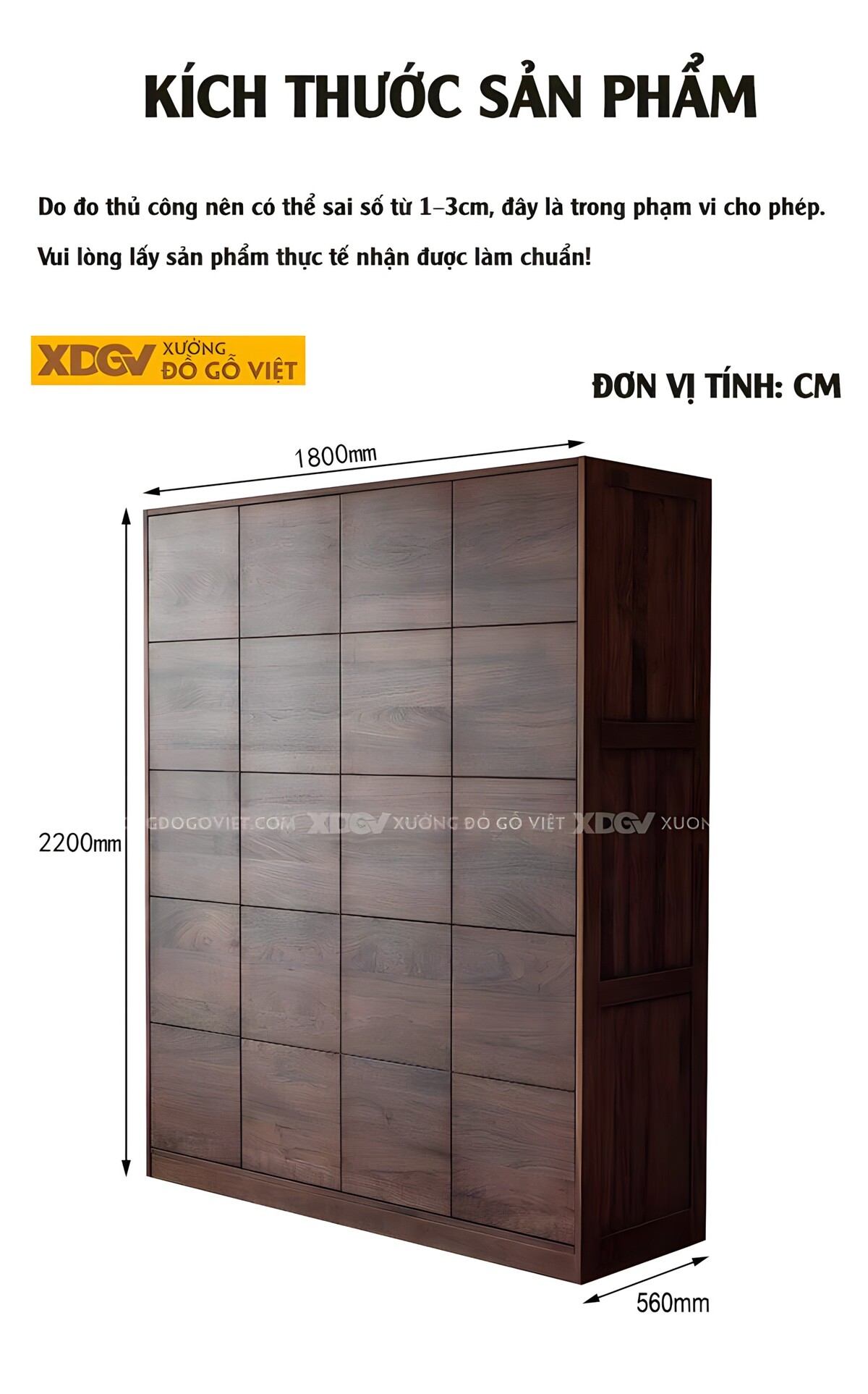 Tủ Áo Gỗ Óc Chó Hiện Đại Thiết Kế Cánh Dạng Lưới Liền Mạch