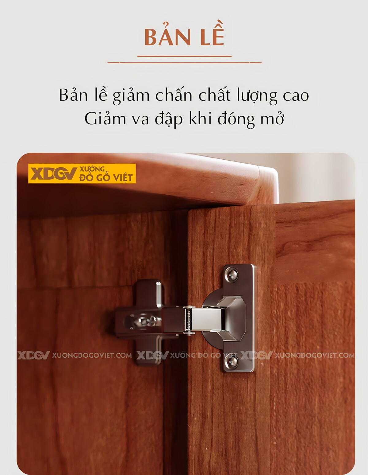 Tủ Áo Xoan Đào 4 Cánh Khung Pano Âm Kính Trắng Tay Kim Loại
