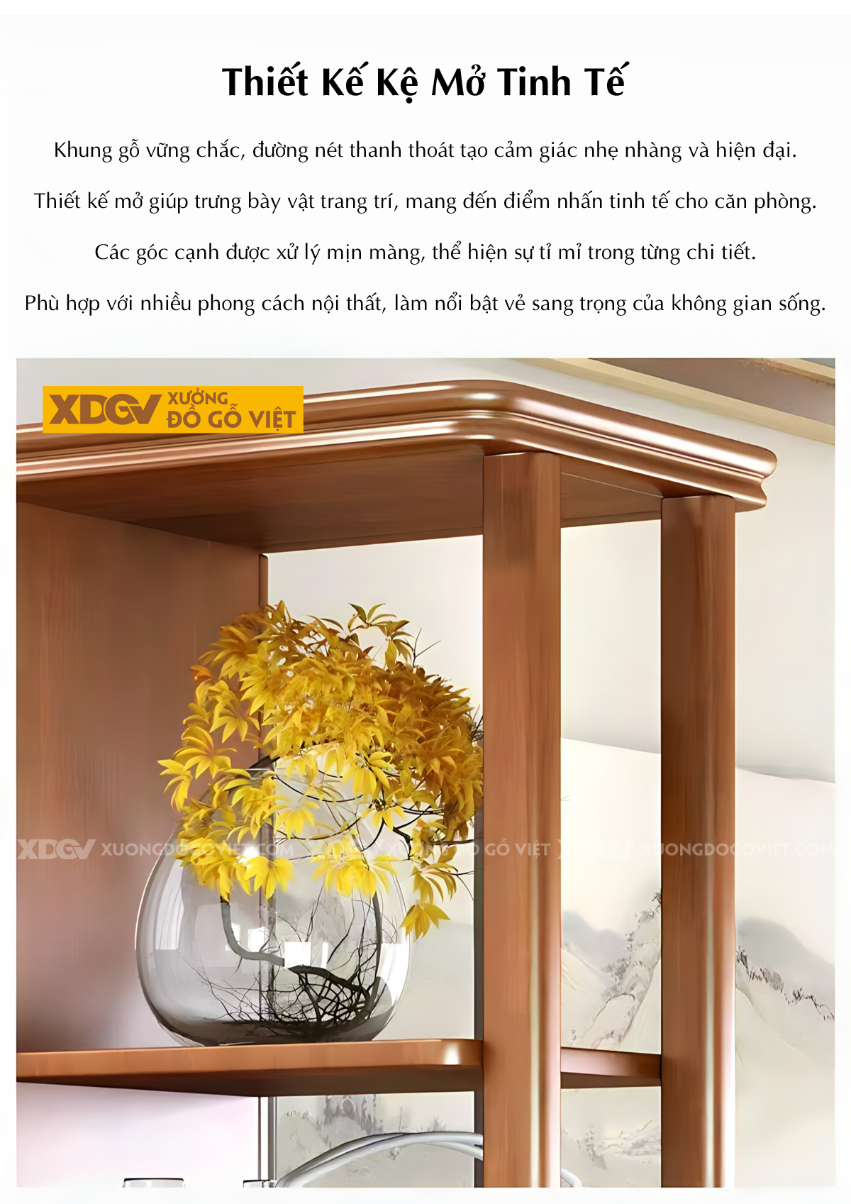 Tủ Để Rượu Trưng Bày Gỗ Cao Su Tân Cổ Điển Tủ Kính Trung Tâm