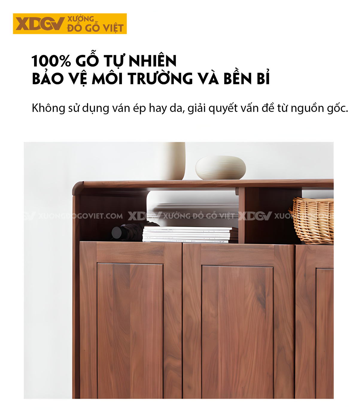 Tủ Đựng Giày Óc Chó Bo Tròn Góc Cánh Pano Vân Gỗ Tự Nhiên