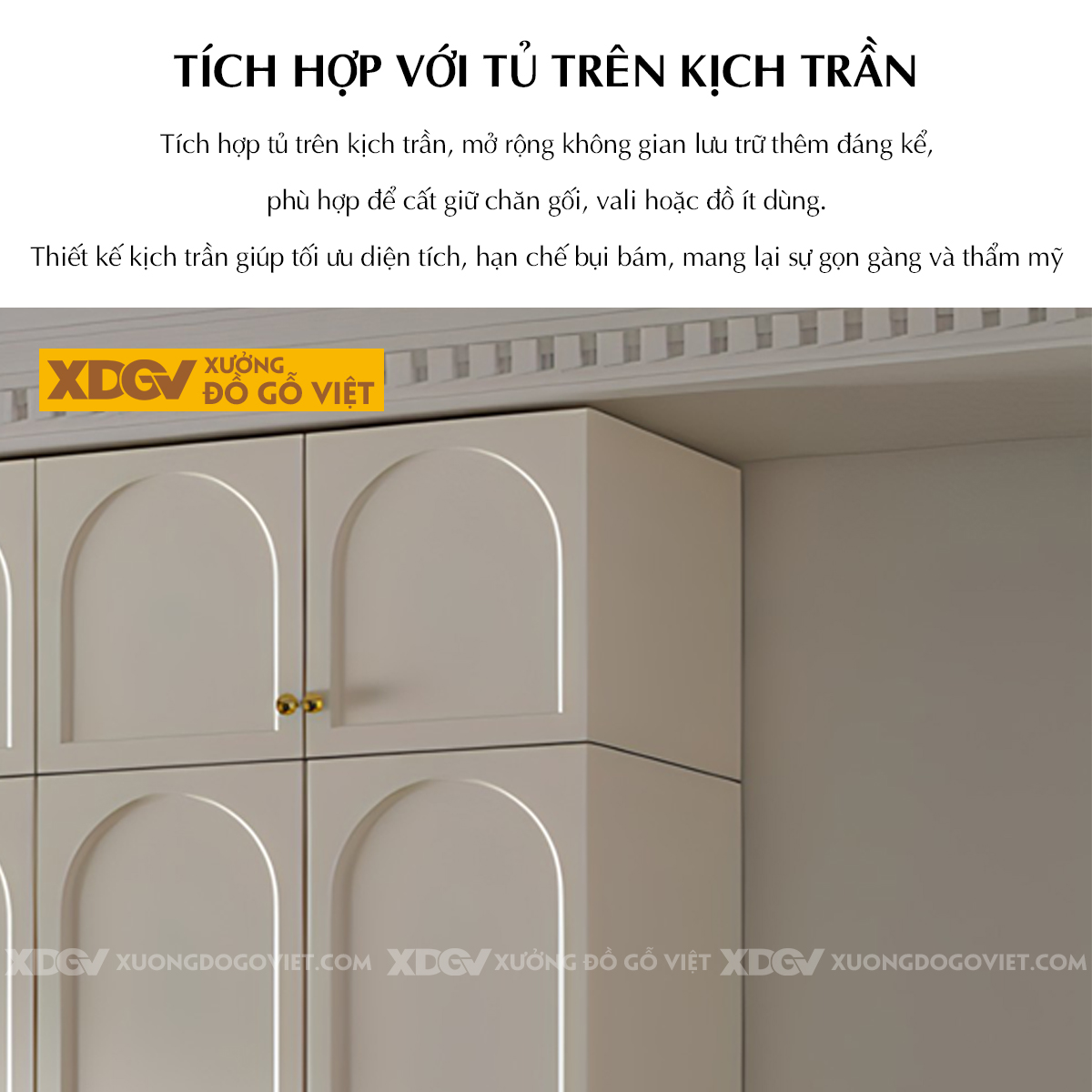 Tủ Đựng Quần Áo Cao Su Cánh Oval Tay Nắm Đồng Sang Trọng