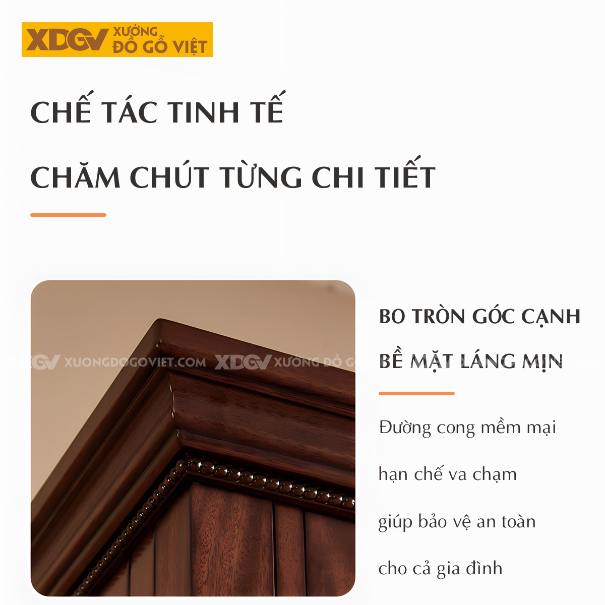 Tủ Quần Áo Gỗ Căm Xe Cổ Điển Hoàng Gia Chạm Khắc Tinh Xảo