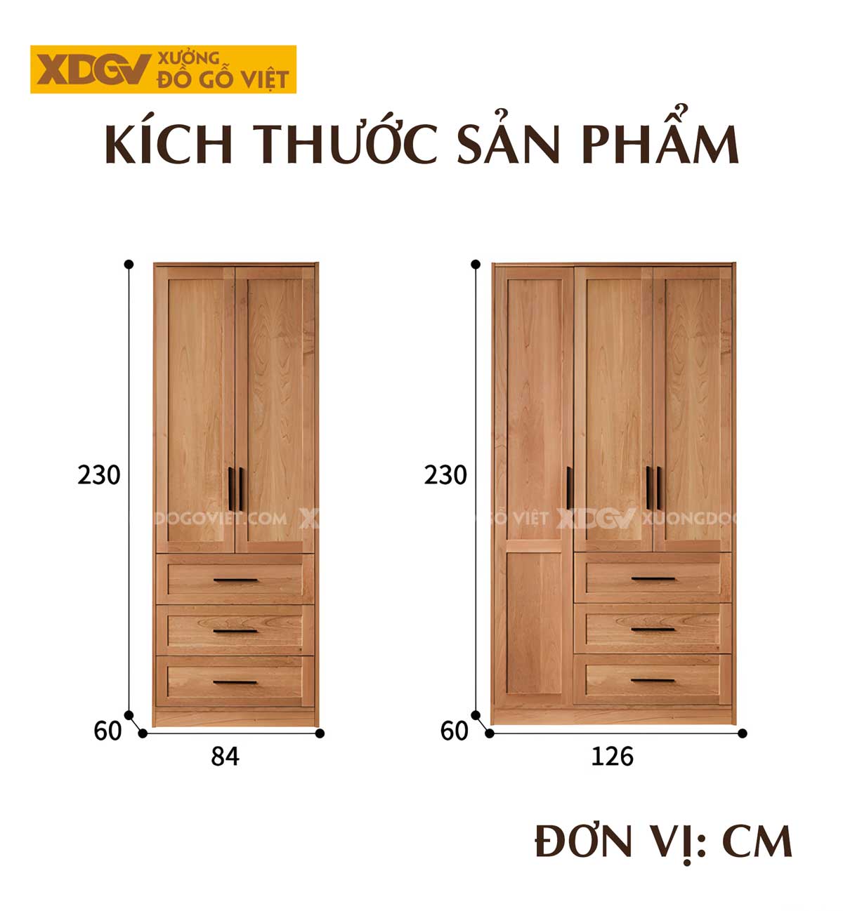 Tủ Quần Áo Gỗ Sồi Mỹ Japandi Khung Pano 6 Cánh Tay Nắm Đen