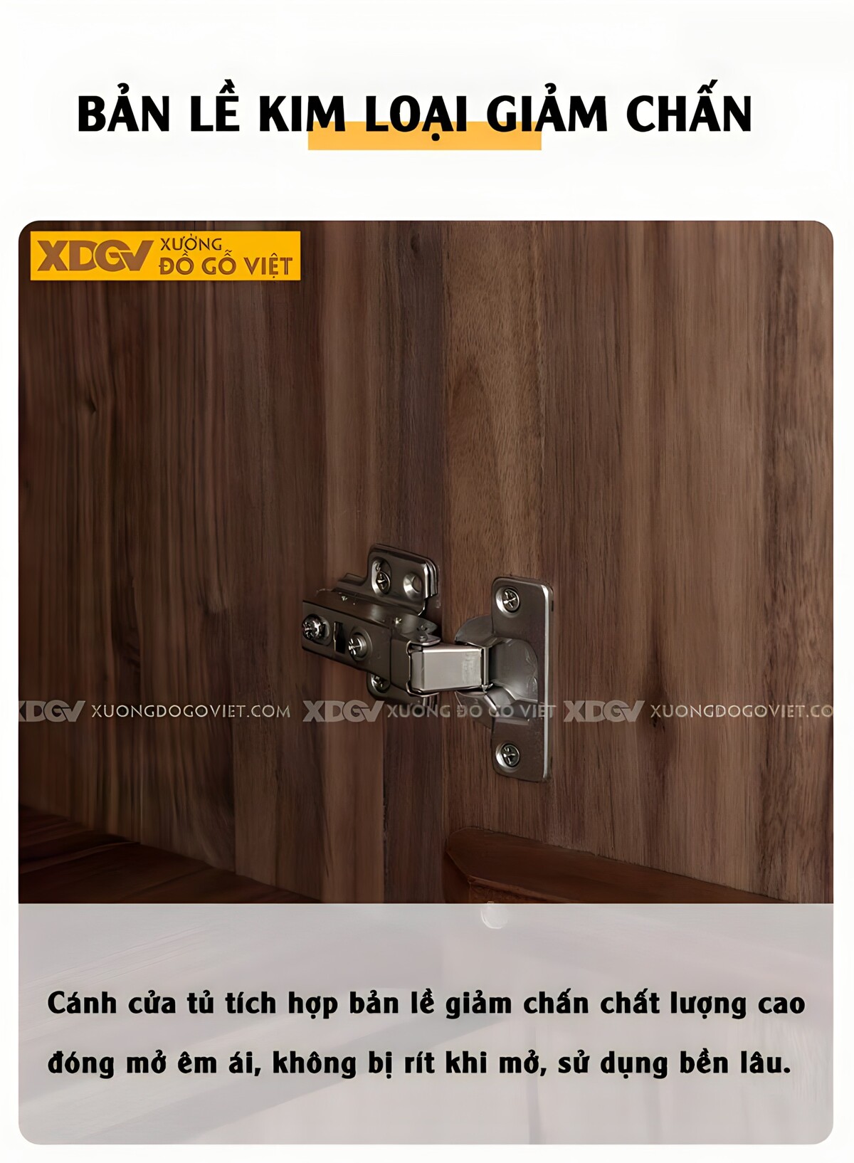 Tủ Quần Áo Óc Chó Hình Khối Hiện Đại Tối Giản Tay Nổi Dài