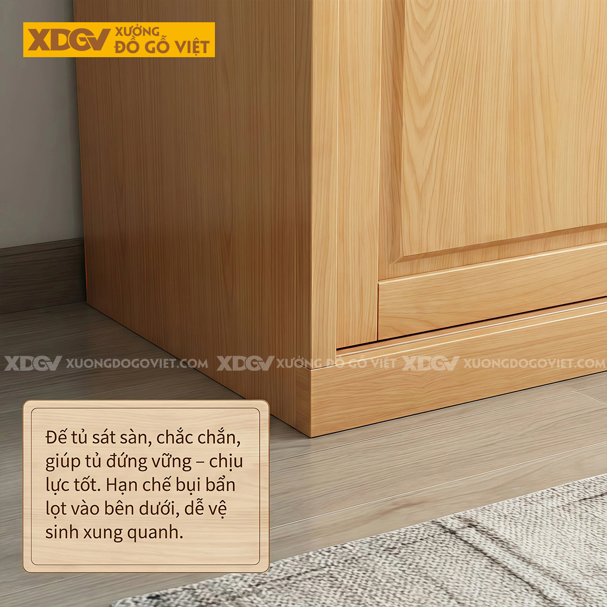 Tủ Quần Áo Phòng Ngủ Gỗ Gõ Đỏ Cánh Lùa Tay Nắm Âm Độc Đáo
