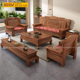 Bàn Ghế Sofa Gỗ Căm Xe Cổ Điển Á Đông Chạm Khắc Nghệ Thuật