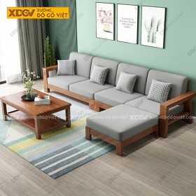 Bộ Ghế Sofa Căm Xe Góc L Nối Dài 3 Món