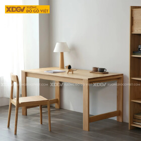 Bàn Làm Việc Chân Cao Gỗ Sồi Mỹ Thiết Kế Tối Giản Giá Tốt