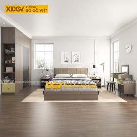 Bộ Giường Tủ Gỗ MDF Công Nghiệp X6828