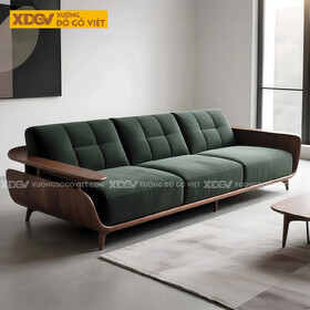 Ghế Sofa Gỗ Óc Chó Sang Trọng Thiết Kế Dáng Thuyền Độc Đáo