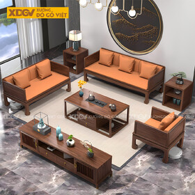 Bộ Sofa Lim Kiểu Giường La Hán Á Đông Chân Móng Ngựa
