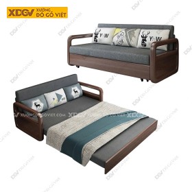 Giường Ghế Gấp Gỗ Veneer Vân Sồi