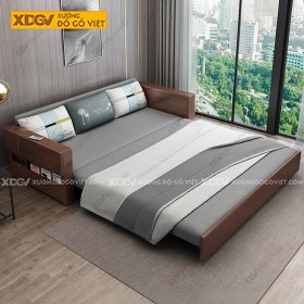 Ghế Giường Chất Liệu Veneer Vân Sồi Tự Nhiên