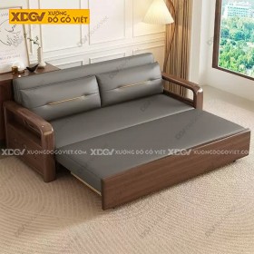 Ghế Kéo Thành Giường Thông Minh Chất Liệu Veneer Sồi