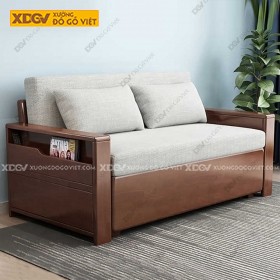 Mẫu Ghế Kéo Thành Giường Gỗ Sồi Tự Hông Kệ Có Ngăn Chứa Đồ