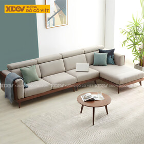 Ghế Sofa Sồi Tự Nhiên Á Đông Khung Nan Kết Cấu Liền Mạch