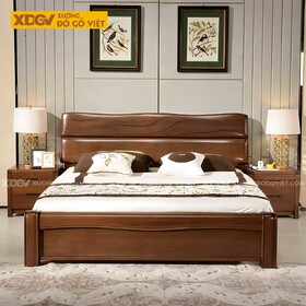 Giường Lim Tân Trung Hoa Gỗ Dày Dặn 2 Tầng Bề Thế Vững Chãi