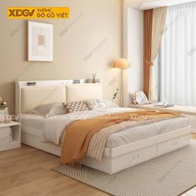 Giường Ngủ Gỗ MDF Công Nghiệp X4441