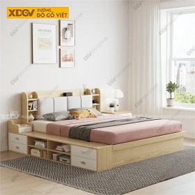 Giường Ngủ Gỗ MDF Công Nghiệp X6660