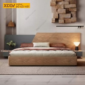 Giường Ngủ Gỗ MDF Công Nghiệp X7981