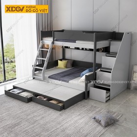 Giường Tầng Gỗ MDF Công Nghiệp X1380