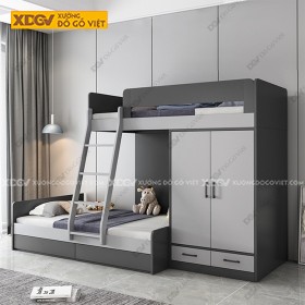 Giường Tầng Gỗ MDF Công Nghiệp X1403