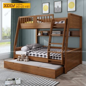 Giường Tầng Gỗ Sồi X7598