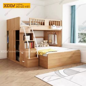Giường Tầng Gỗ Sồi X7605