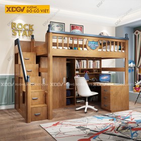 Giường Tầng Gỗ Sồi X7606