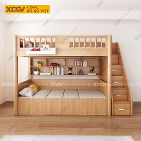 Giường Tầng Gỗ Sồi X7887