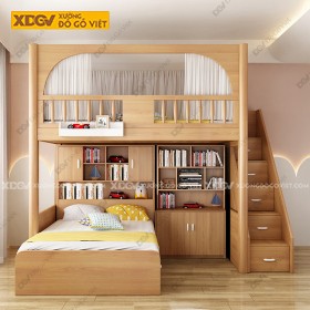 Giường Tầng Gỗ Sồi X7897