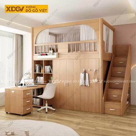 Giường Tầng Gỗ Sồi X7898