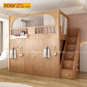 Giường Tầng Gỗ Sồi X7899