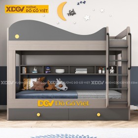 Giường Tầng Trẻ Em Gỗ Công Nghiệp X4508