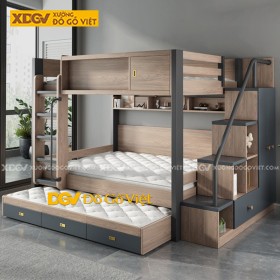 Giường Tầng Trẻ Em Gỗ Sồi X4512
