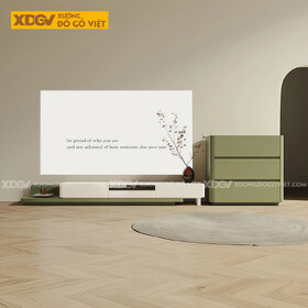 Kệ Tivi Phòng Khách Gỗ Công Nghiệp Dáng Dài Phối Màu Tinh Tế