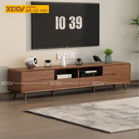 Kệ Tivi Phòng Khách Phong Cách Bắc Âu Gỗ Xoan Đào