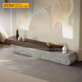 Kệ Tivi Trưng Bày Phòng Khách Gỗ MDF Thiết Kế Lạ Mắt Độc Đáo