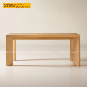 Mẫu Bàn Ăn Phòng Bếp Gỗ Sồi Mỹ Thiết Kế Chân Chéo Vững Chãi