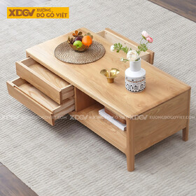 Mẫu Bàn Sofa Gỗ Sồi Đa Dạng Cấu Trúc Công Năng Lưu Trữ Lớn