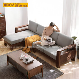 Mẫu Sofa Thư Giản Khung Gỗ Sồi Bọc Nệm Êm Dày Cao Cấp