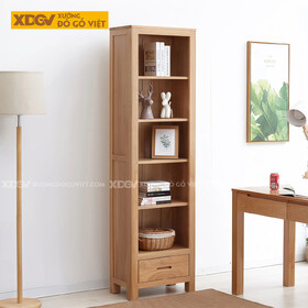 Mẫu Tủ Để Sách Văn Phòng Gỗ Sồi Mỹ Thiết Kế Kệ Mở Không Cánh