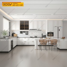 Tủ Bếp Gỗ MDF Công Nghiệp X5107