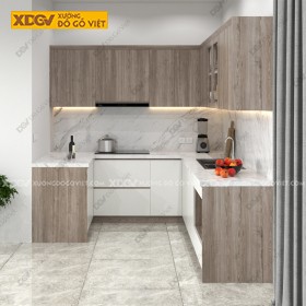Tủ Bếp Gỗ MDF Công Nghiệp X6801