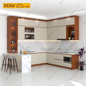 Tủ Bếp Gỗ MDF Công Nghiệp X6807