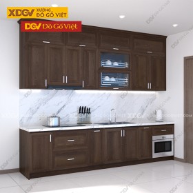 Tủ Bếp Gỗ Veneer Sồi X7051