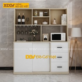Tủ Chén Bát Gỗ Công Nghiệp X4362
