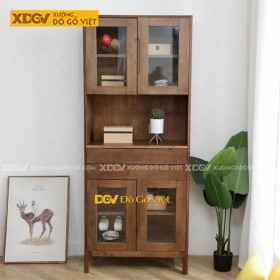 Tủ Chén Bát Gỗ Sồi X5788