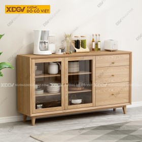 Tủ Chén Bát Gỗ Sồi X7075